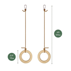 Wooden gymnastic rings for kids (ONLINE ORDER ONLY)