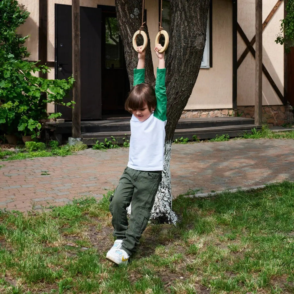 Wooden gymnastic rings for kids (ONLINE ORDER ONLY)