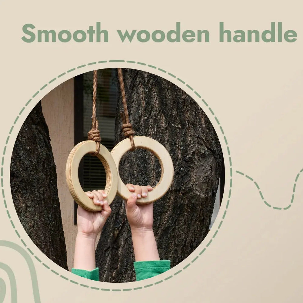 Wooden gymnastic rings for kids (ONLINE ORDER ONLY)