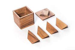 2 Pyramids In a Box - Wooden Brain Teaser Puzzle (Online Order Only)