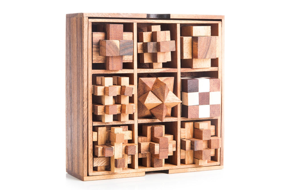 9 Mechanical Puzzle Gift Box - Puzzles For Adults (Online Order Only)