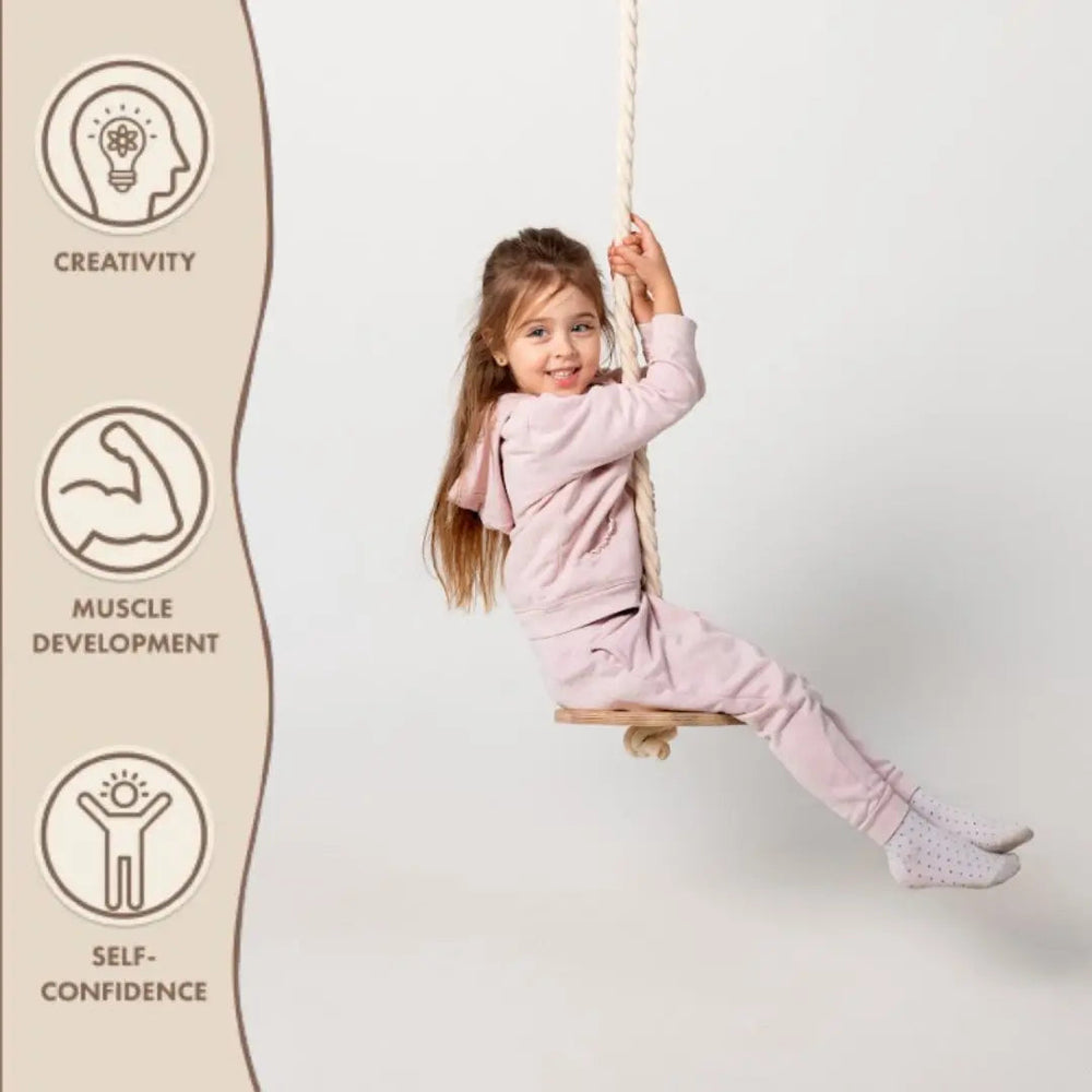 Wooden rope swing for kids (ONLINE ORDER ONLY)