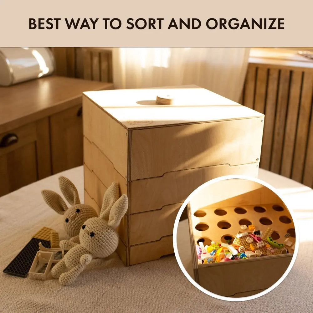 Wooden storage/sorter for constructor (ONLINE ORDER ONLY)