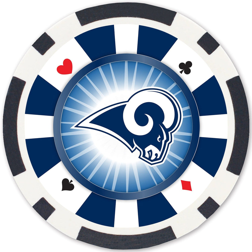 Los Angeles Rams 100 Piece Poker Chips (ONLINE ORDER ONLY)