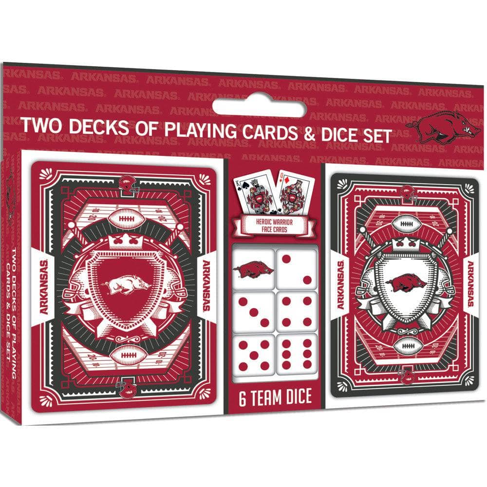 Arkansas Razorbacks - 2-Pack Playing Cards & Dice Set (ONLINE ORDER ONLY)