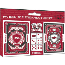 Arkansas Razorbacks - 2-Pack Playing Cards & Dice Set (ONLINE ORDER ONLY)