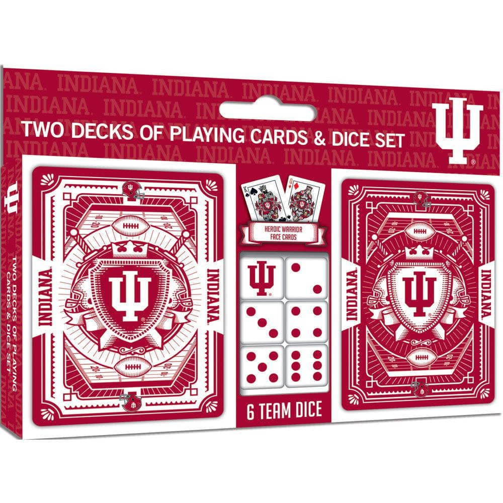 Indiana Hoosiers - 2-Pack Playing Cards & Dice Set (ONLINE ORDER ONLY)