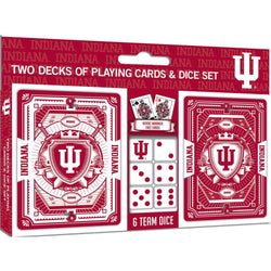 Indiana Hoosiers - 2-Pack Playing Cards & Dice Set (ONLINE ORDER ONLY)