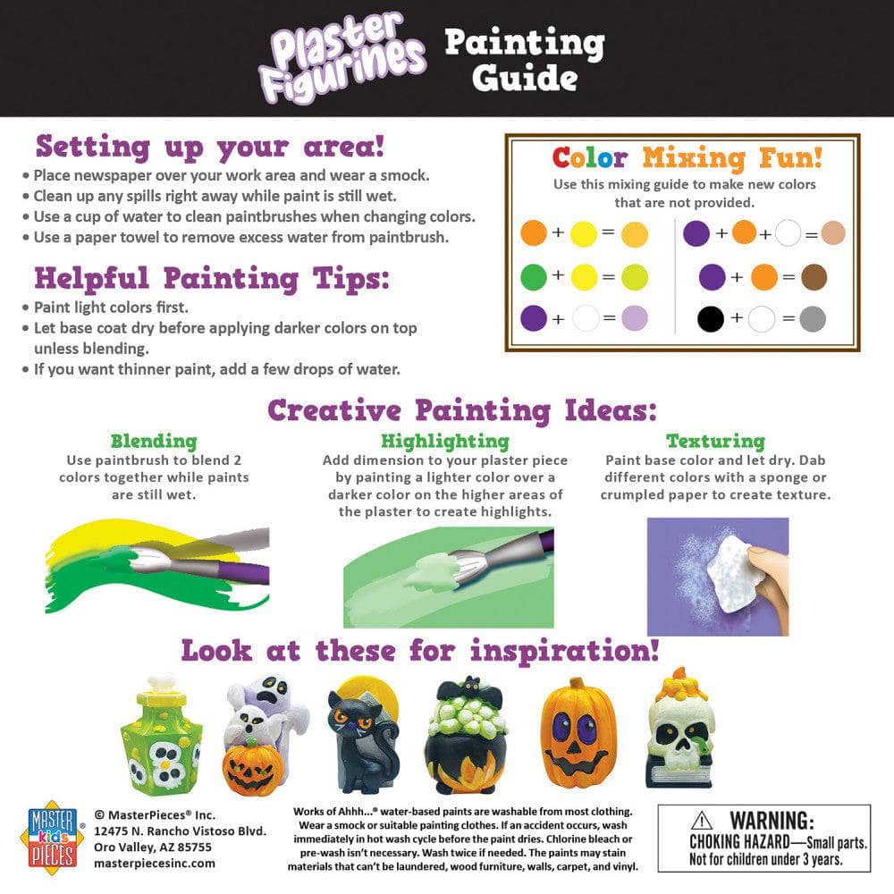 Halloween - Plaster Figurine Paint Set (ONLINE ORDER ONLY)