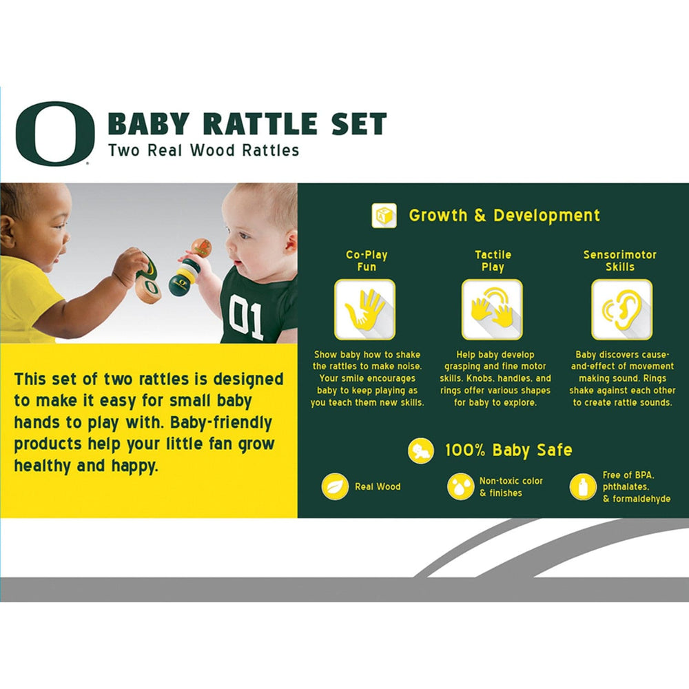 Oregon Ducks - Baby Rattles 2-Pack (ONLINE ORDER ONLY)
