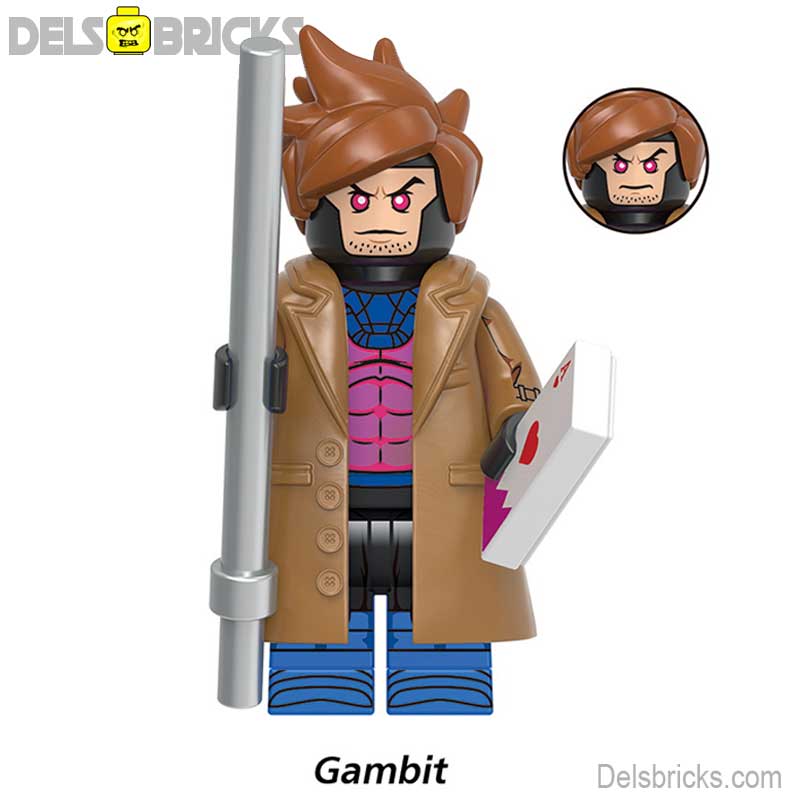 Gambit From X-Men '97 Lego Minifigures custom toys NEW (ONLINE ORDER ONLY)