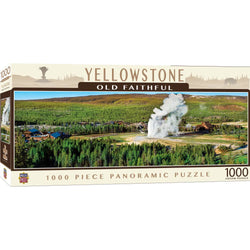 Yellowstone Old Faithful 1000 Piece Panoramic Jigsaw Puzzle