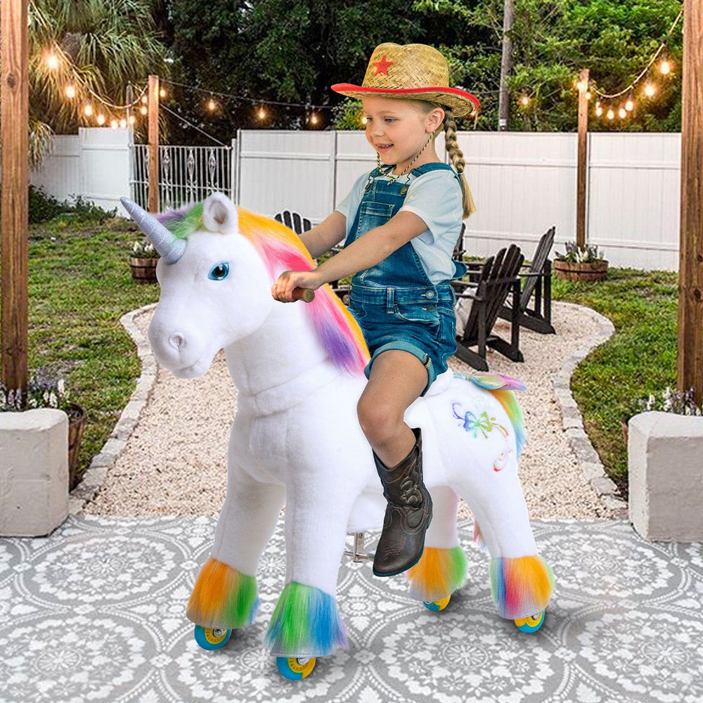 Model X Unicorn Ride On Toy for Age 3-4 Rainbow (ONLINE ORDER ONLY)
