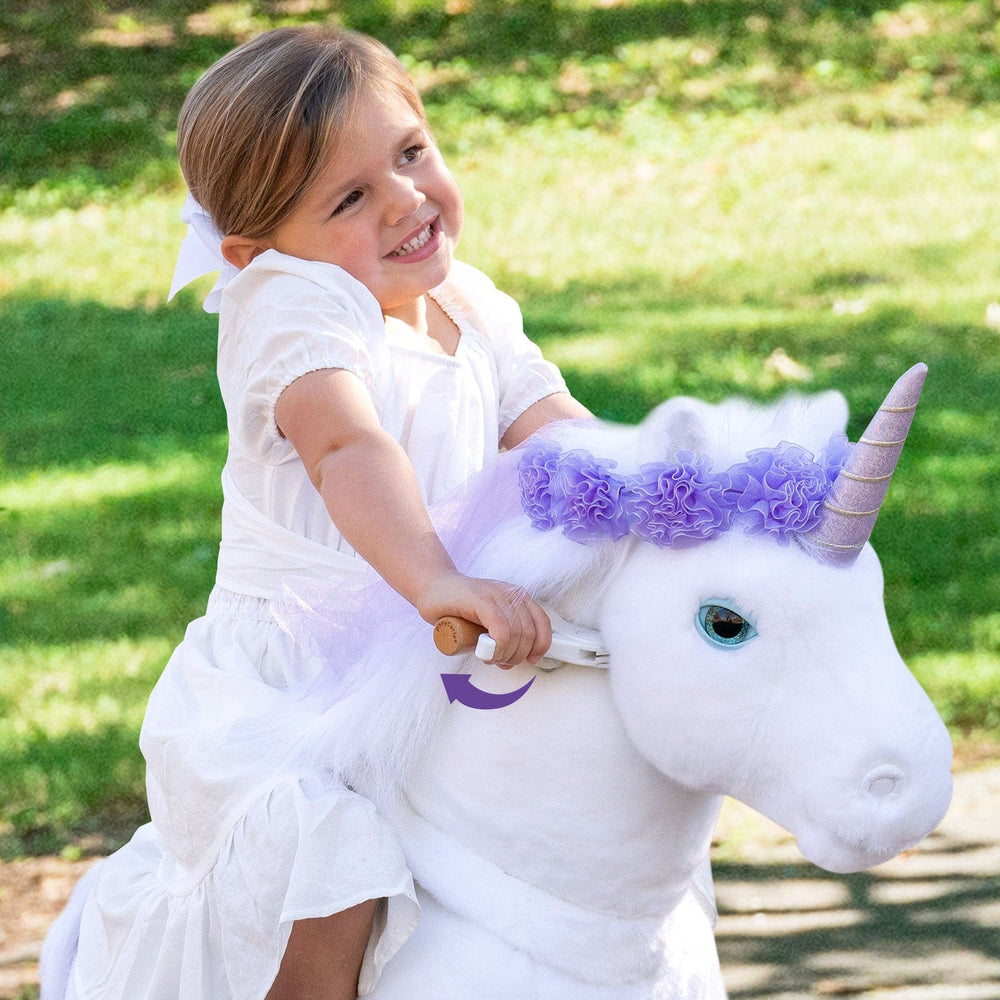 Model X Purple Ride on Unicorn for Age 4-7 (ONLINE ORDER ONLY)