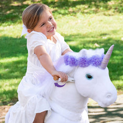 Model X Purple Ride on Unicorn for Age 4-7 (ONLINE ORDER ONLY)