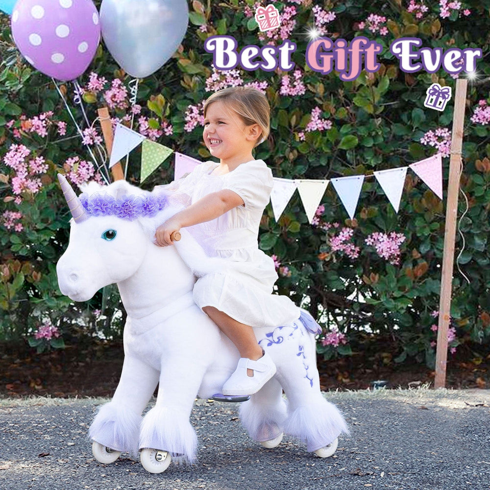 Model X Purple Ride on Unicorn for Age 4-7 (ONLINE ORDER ONLY)