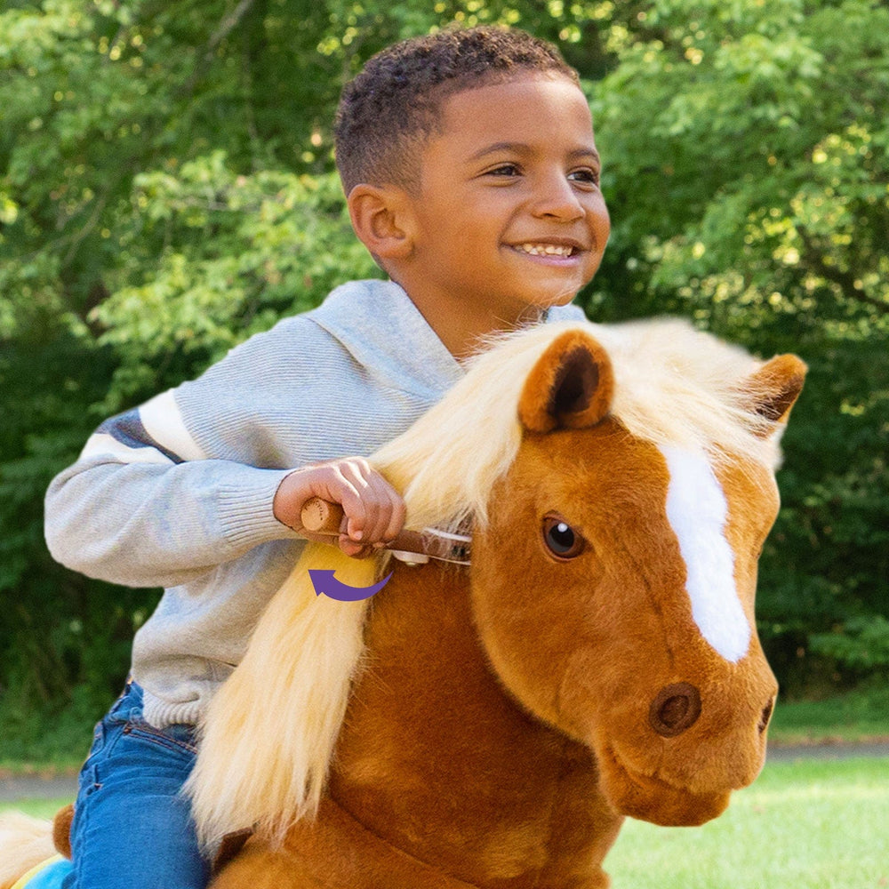 Model X Horse Ride On Toy for Age 4-7 Brown (ONLINE ORDER ONLY)