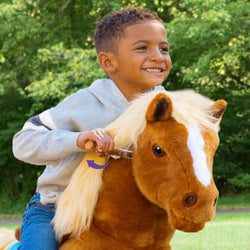 Model X Horse Ride On Toy for Age 4-7 Brown (ONLINE ORDER ONLY)