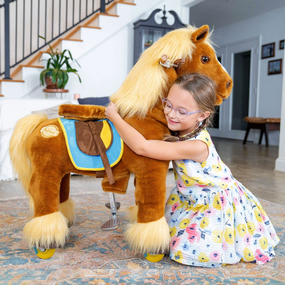 Model X Horse Ride On Toy for Age 4-7 Brown (ONLINE ORDER ONLY)