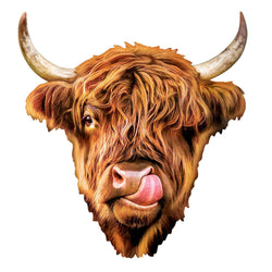 Highland Cow 100 Piece Shaped Jigsaw Puzzle (ONLINE ORDER ONLY)