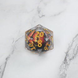 Xanathar's Eye |  7 Piece Moving Eye DnD Dice Set | Acrylic RPG Gaming Dice (ONLINE ORDER ONLY)