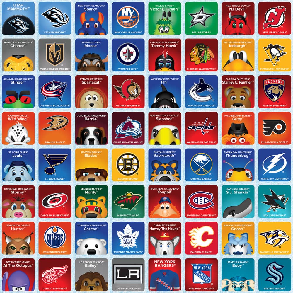 NHL Mascots Matching Game