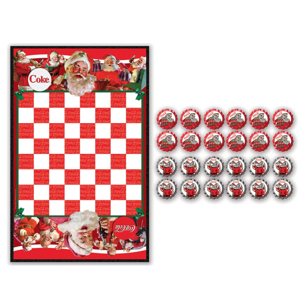 Coca-Cola Holiday Checkers Board Game