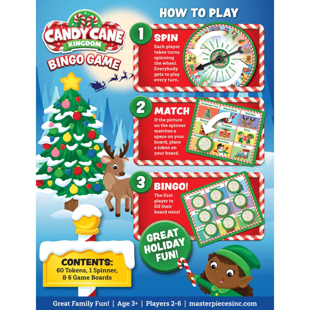 Candy Cane Kingdom Bingo Game (ONLINE ORDER ONLY)