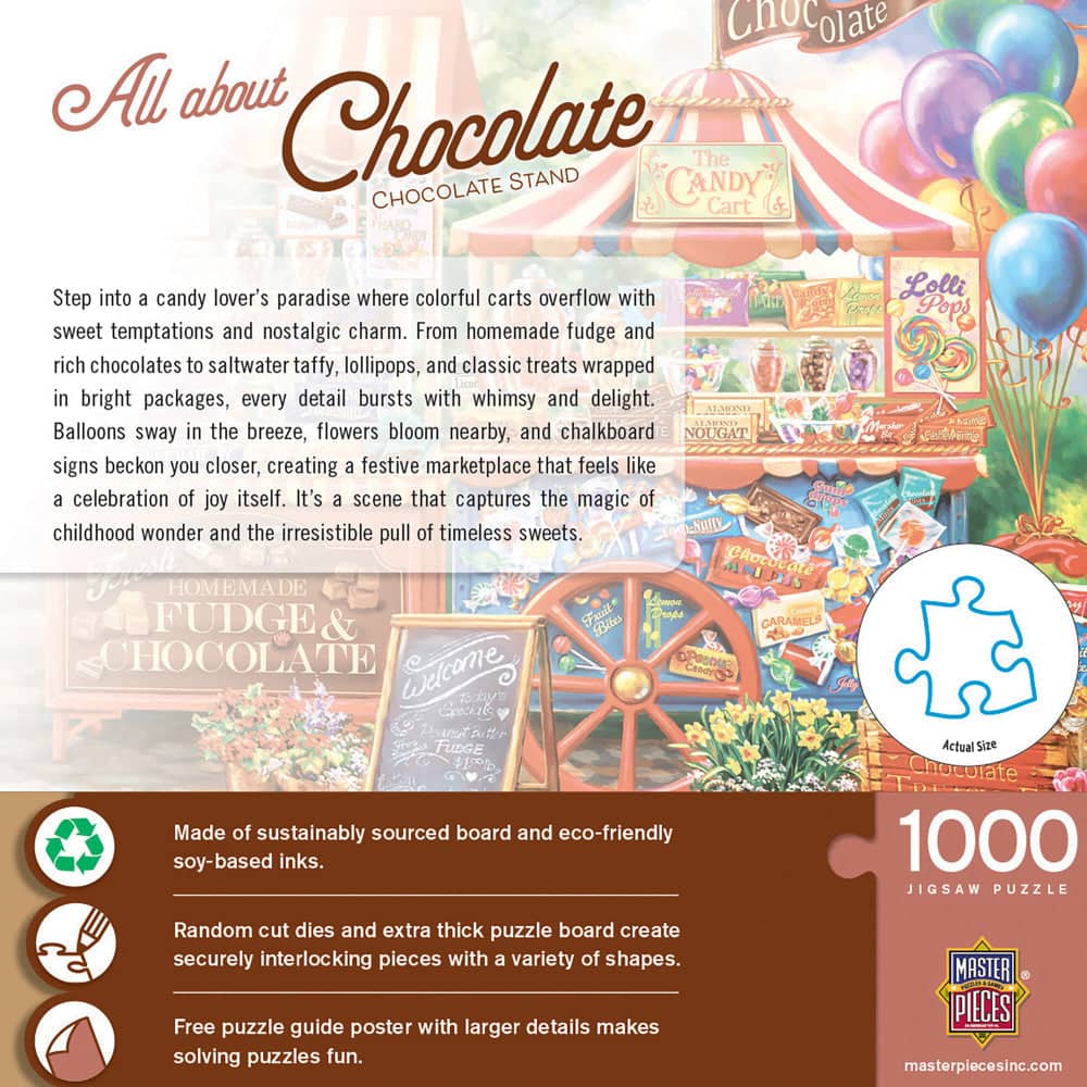 All About Chocolate - Chocolate Stand 1000 Piece Jigsaw Puzzle (ONLINE ORDER ONLY)