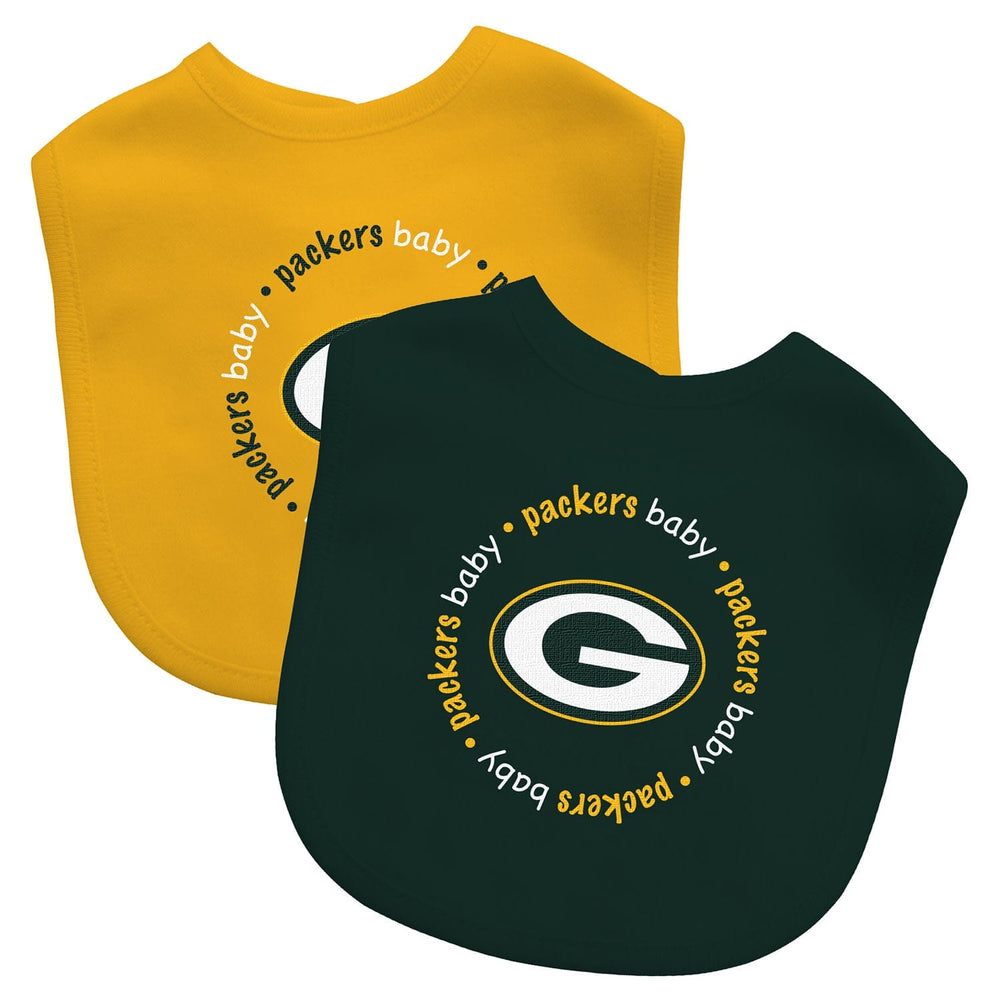 Green Bay Packers - Baby Bibs 2-Pack - Green & Yellow (ONLINE ORDER ONLY)