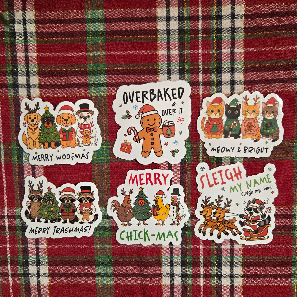 Cute Christmas Stickers (ONLINE ORDER ONLY)