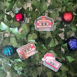Vintage Christmas Music Cassette Stickers (ONLINE ORDER ONLY)