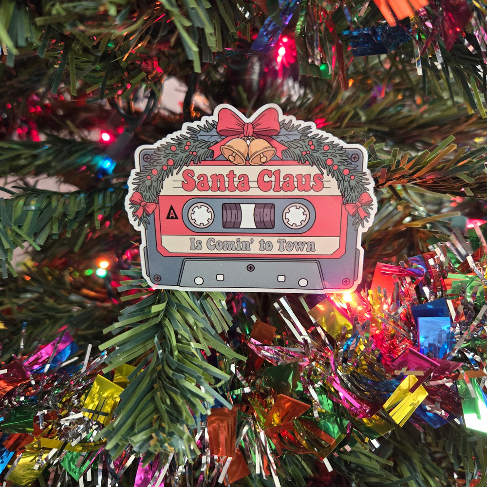 Vintage Christmas Music Cassette Stickers (ONLINE ORDER ONLY)