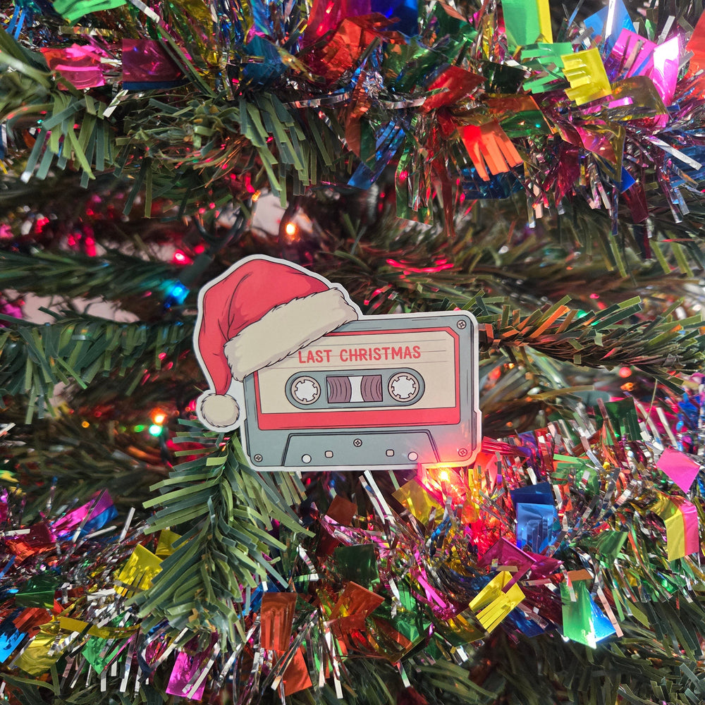 Vintage Christmas Music Cassette Stickers (ONLINE ORDER ONLY)