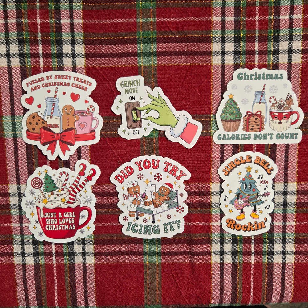 Fun Christmas Quote Stickers (ONLINE ORDER ONLY)
