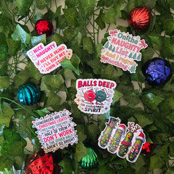 Cheeky Funny Christmas Stickers (ONLINE ORDER ONLY)
