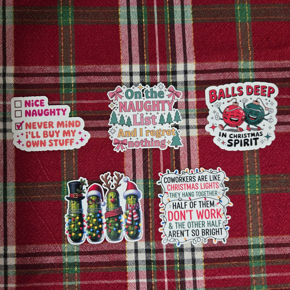 Cheeky Funny Christmas Stickers (ONLINE ORDER ONLY)