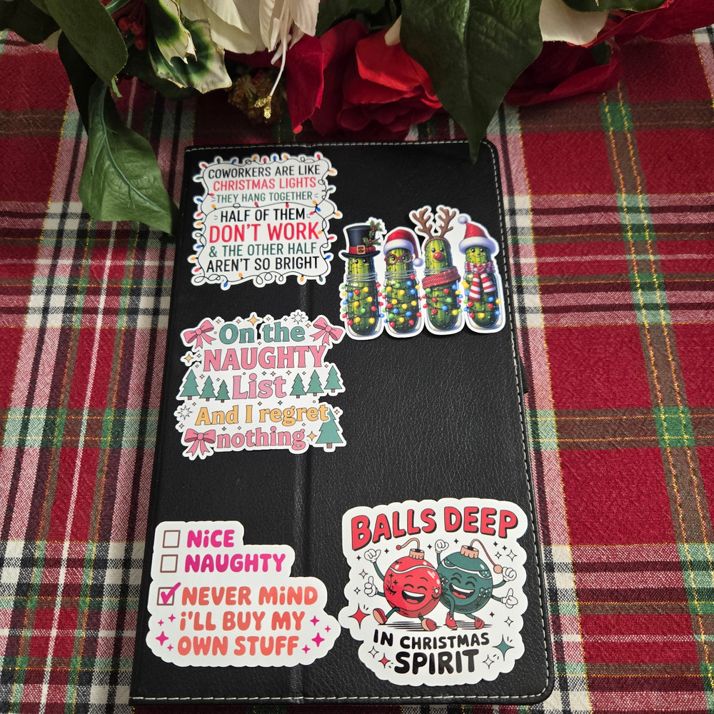 Cheeky Funny Christmas Stickers (ONLINE ORDER ONLY)
