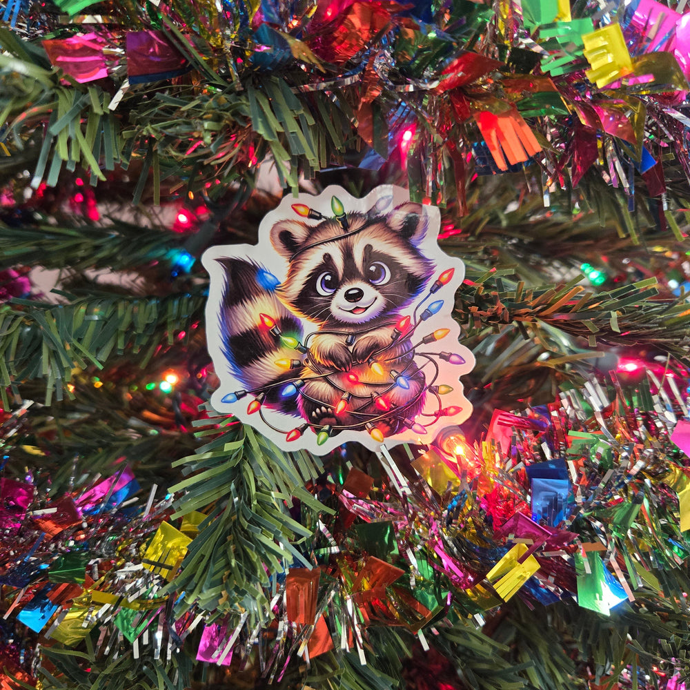 Festive Racoon Christmas Stickers (ONLINE ORDER ONLY)