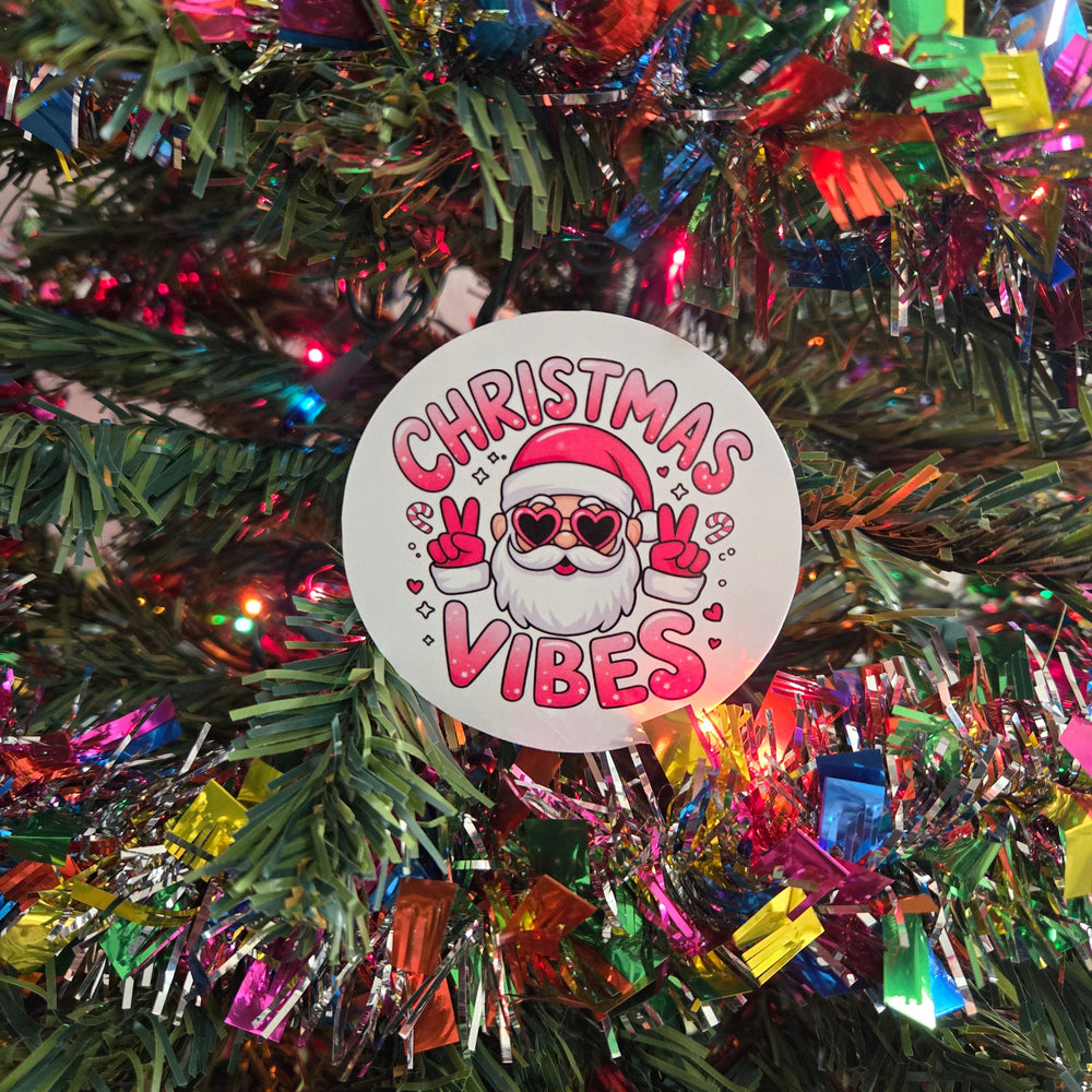 Round Cheeky Christmas Stickers (ONLINE ORDER ONLY)