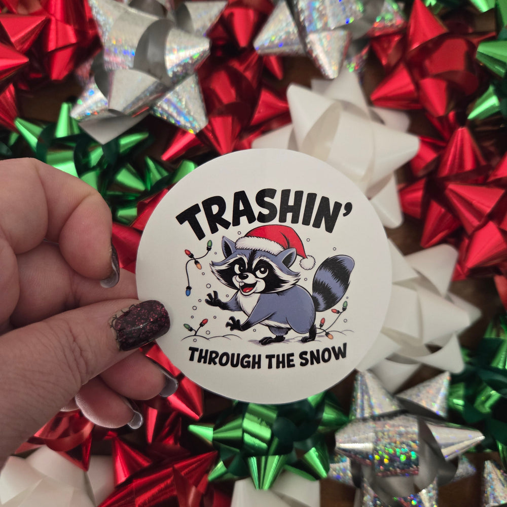 Round Cheeky Christmas Stickers (ONLINE ORDER ONLY)