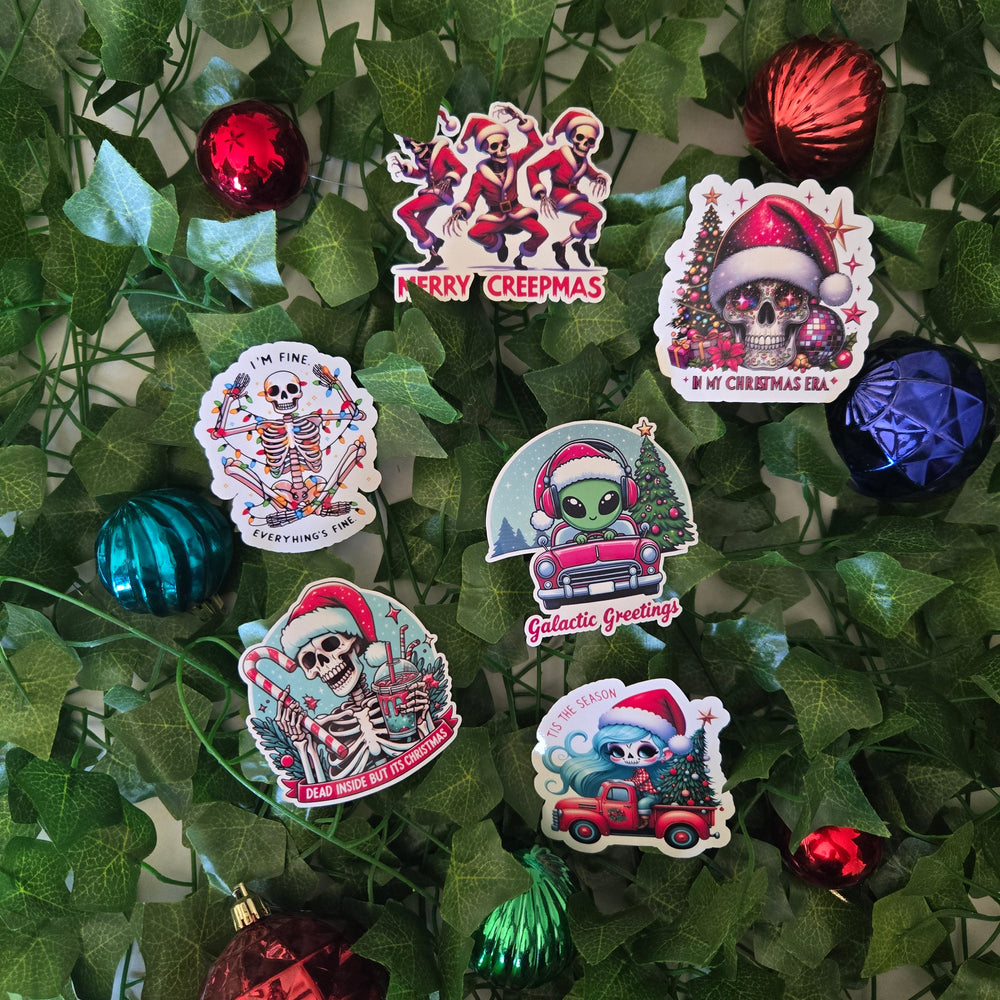 Cool Christmas Spooky Stickers (ONLINE ORDER ONLY)