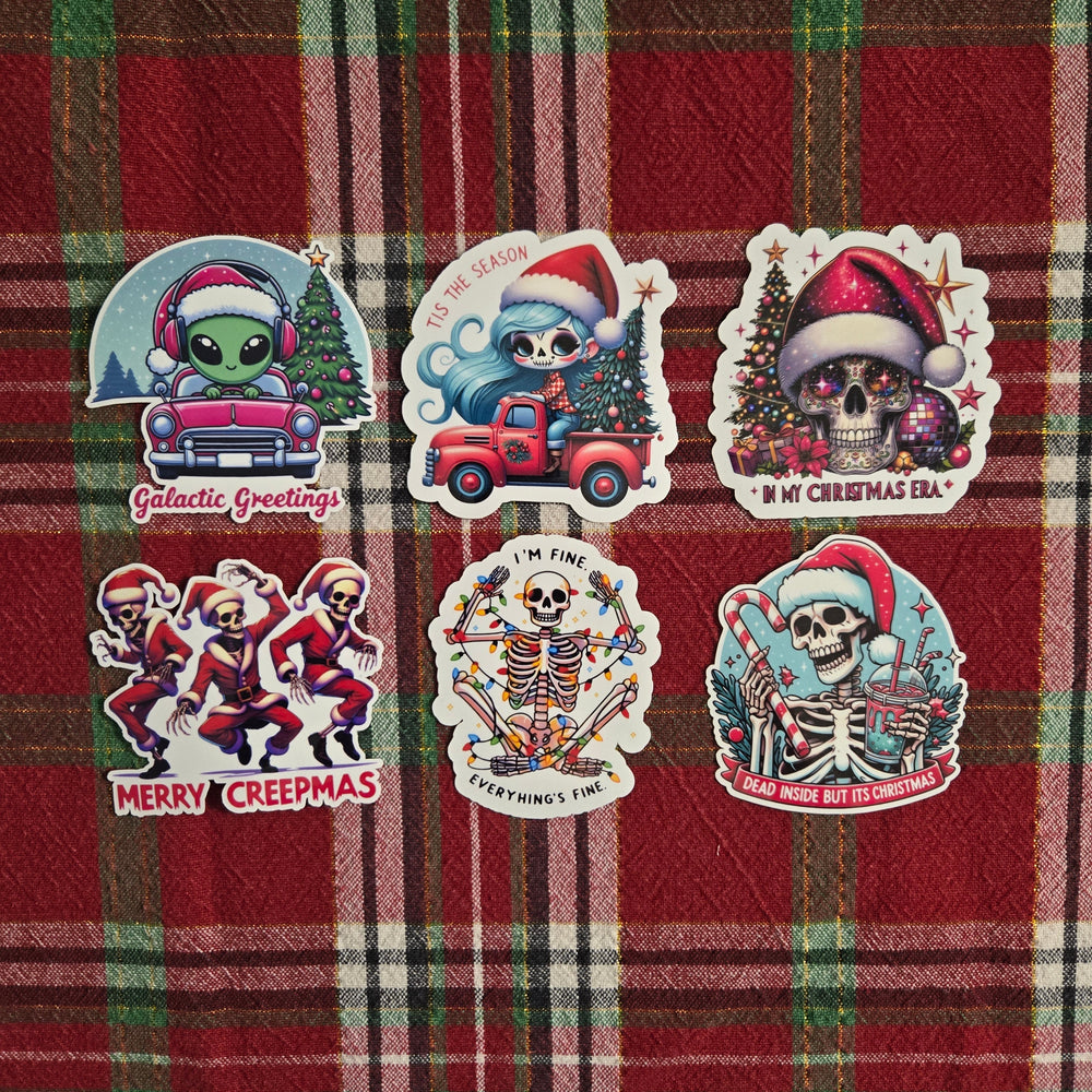 Cool Christmas Spooky Stickers (ONLINE ORDER ONLY)