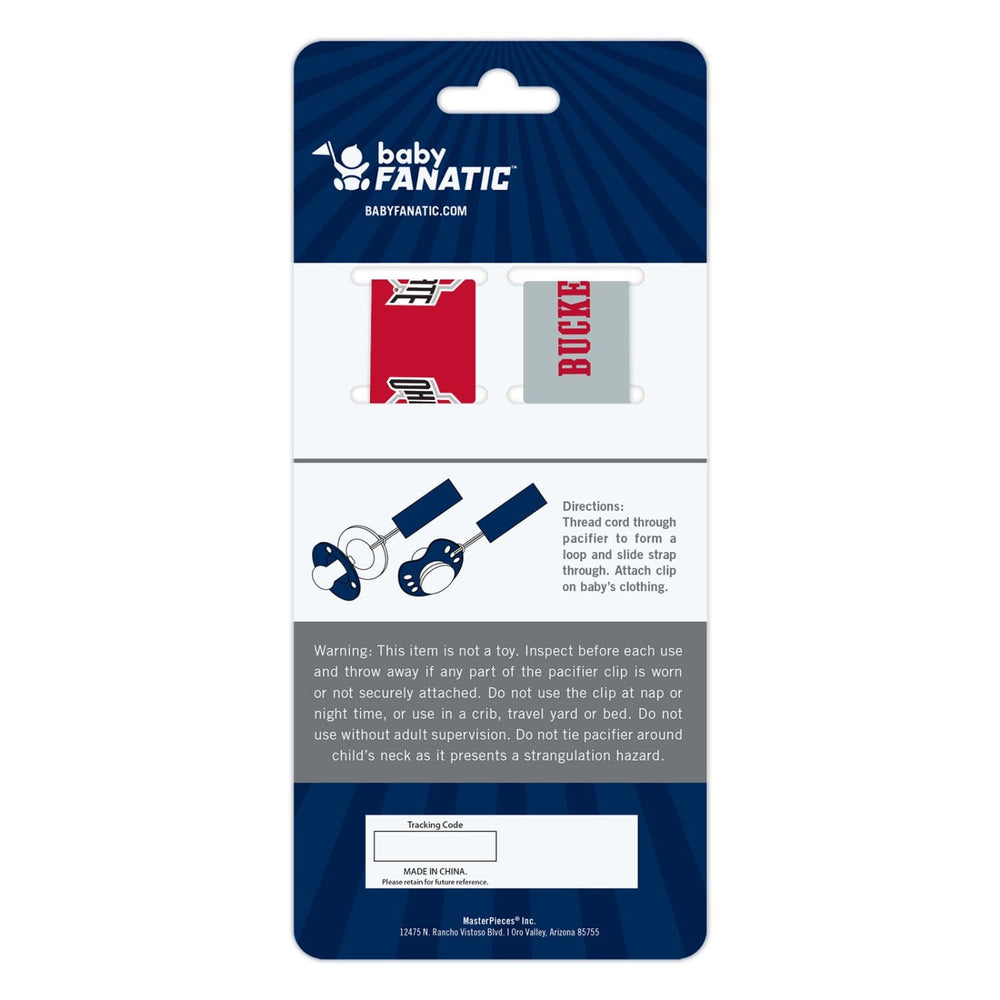 Ohio State Buckeyes - Pacifier Clip 2-Pack (ONLINE ORDER ONLY)