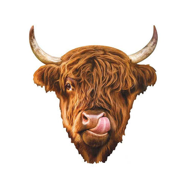 Furry Puzzle - Highland Cow 48 Piece Shaped Puzzle (ONLINE ORDER ONLY)