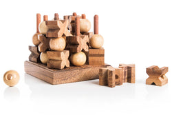 3D Tic Tac Toe - Wooden XOXO Game (Online Order Only)