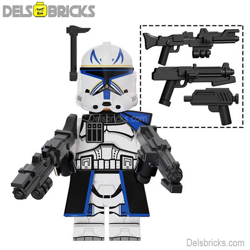 Captain Rex 501st Legion Clone trooper Phase 2 Lego Minifigures Custom Toys (ONLINE ORDER ONLY)