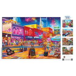 Travel Diary - Honky-Tonk Harmony 500 Piece Jigsaw Puzzle