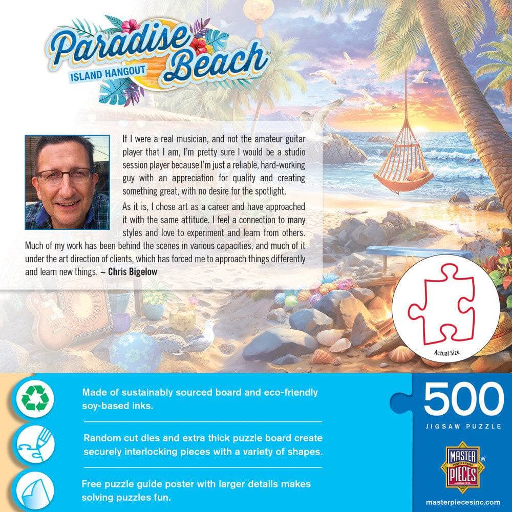 Paradise Beach - Island Hangout 500 Piece Jigsaw Puzzle
