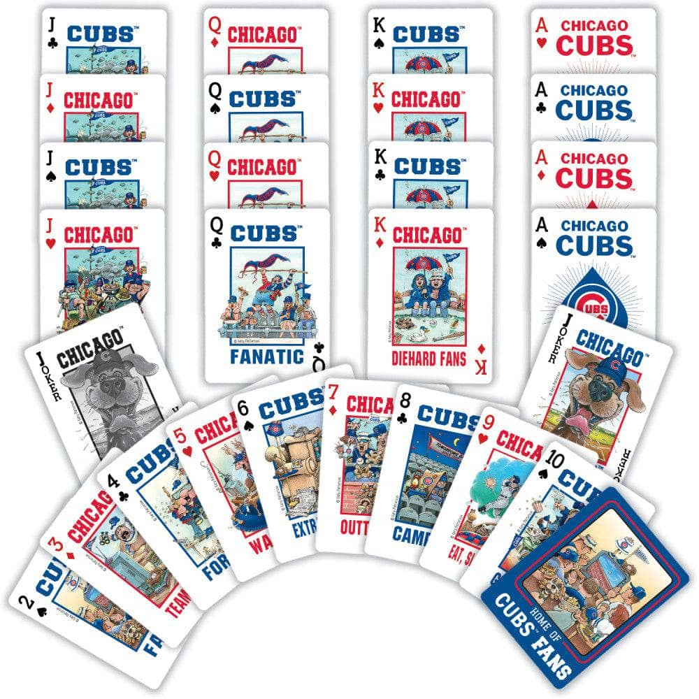 Chicago Cubs Fan Deck Playing Cards - 54 Card Deck (ONLINE ORDER ONLY)